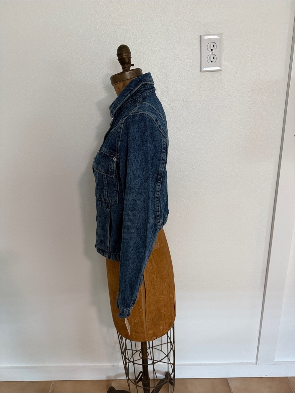 NWT Free People Classic Blue Denim Jacket - Women Size XS - Picture 11 of 12